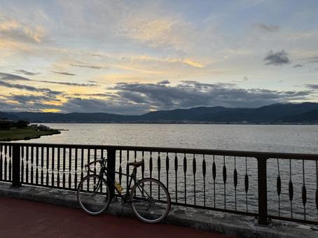 サイクリング サイクリング サイクリング,自転車,散歩の写真素材