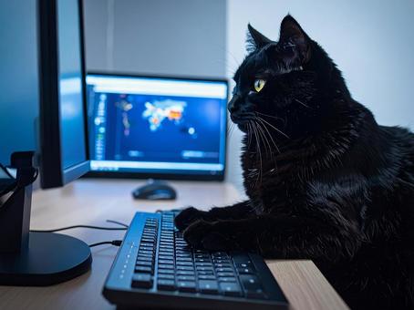 パソコン作業の写真