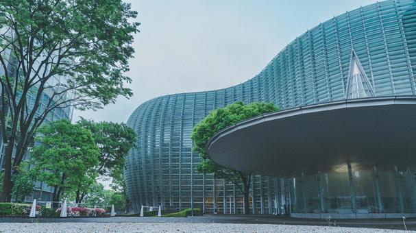 国立新美術館 国立新美術館 景色,東京,国立新美術館の写真素材