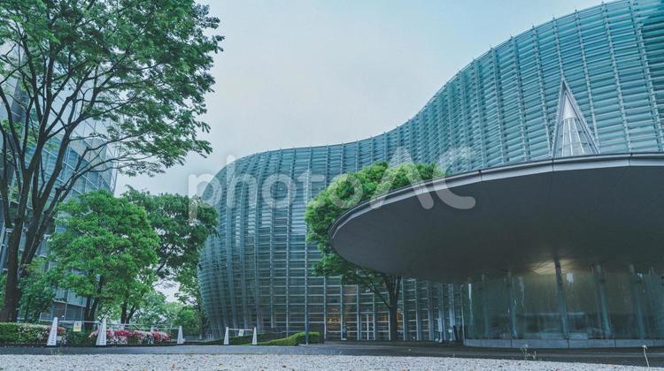 国立新美術館 景色,東京,国立新美術館の写真素材