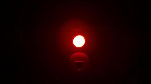 Photo, warning lamp, red light, very light, 