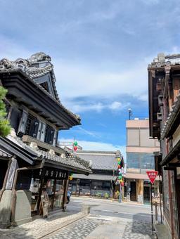 小江戸川越の風景 川越,小江戸川越,街並みの写真素材