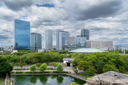 大阪 大阪城ホールと大阪ビジネスパーク 大阪 大阪城ホールと大阪ビジネスパークの写真