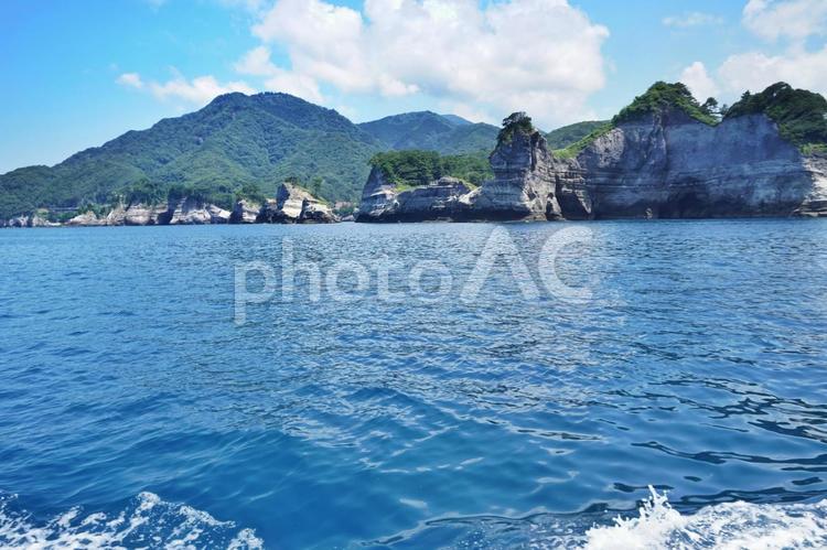 西伊豆・堂ヶ島の遊覧船から見た景色 西伊豆,堂ヶ島,遊覧船の写真素材