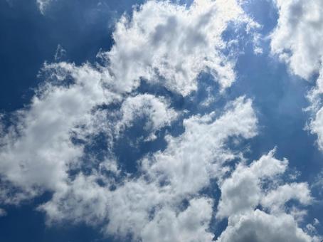 Photo, vacía, cielo azul, fondo, 