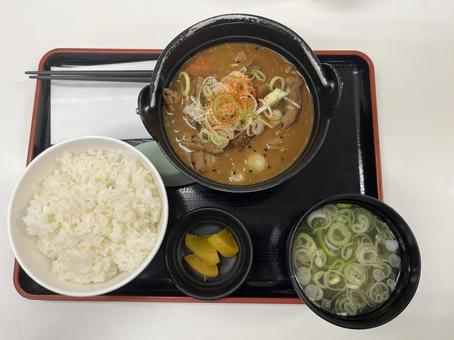 モツ煮込み定食 モツ煮込み定食 もつ煮込み定食,もつ,夕ご飯の写真素材