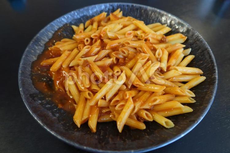 ペンネとトマトソース ペンネ,パスタ,トマトの写真素材