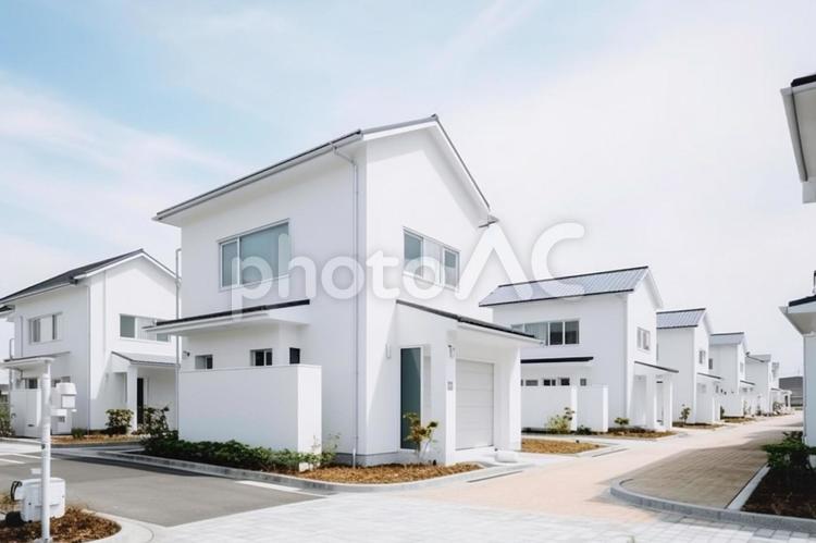 オシャレな新築戸建２１ 住宅,住宅街,新築住宅の写真素材