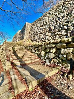 鳥取城址 遺跡,鳥取県,鳥取の写真素材