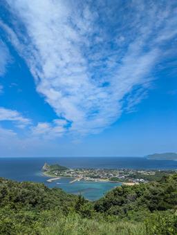 糸島市 立石山登山口からの眺望 糸島市 立石山登山口からの眺望の写真
