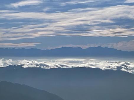白山から見る雲海の写真