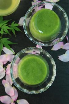 Matcha pudding, JPG