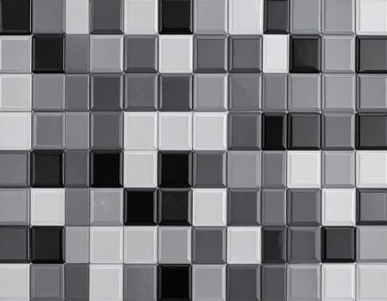 ダークなモザイクタイルのテクスチャ ダークなモザイクタイルのテクスチャの写真