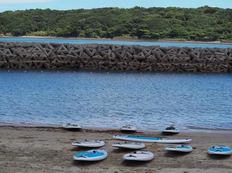 SUP sup,アクティビティ,海水浴の写真素材