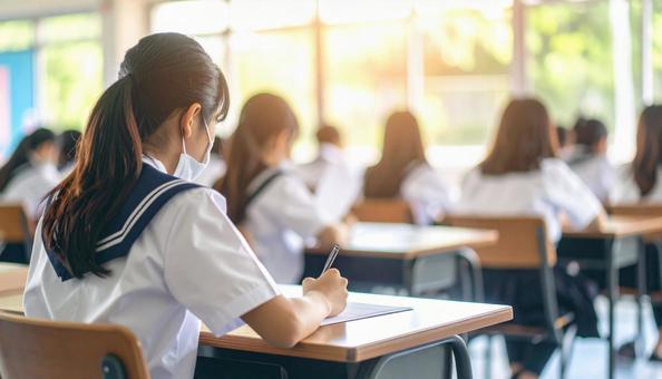 学校の授業風景 女子校 学校の授業風景 女子校の写真
