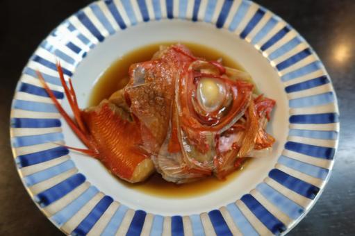 金目鯛のお頭の煮付け 金目鯛のお頭の煮付け 金目鯛,キンメ,煮魚の写真素材