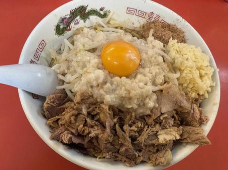 二郎系ラーメン 二郎系ラーメン,ラーメン,にんにくの写真素材