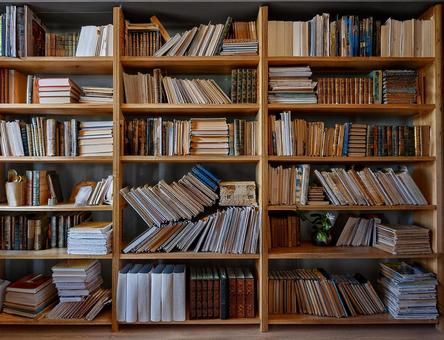 大きな本棚 大きな本棚 本棚,古書,新書の写真素材