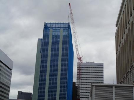 Crane at a construction site, JPG Crane at a construction site, JPG