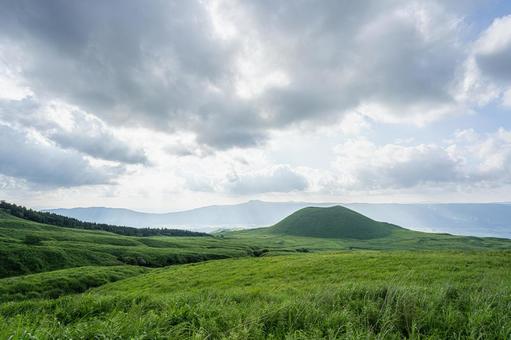 熊本-【米塚】 熊本,阿蘇市,阿蘇山の写真素材