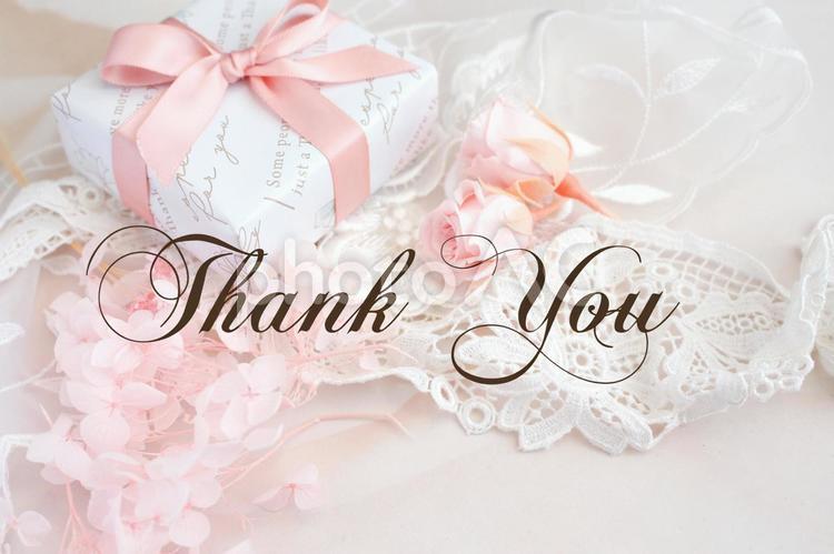 Thank you（ありがとう） ありがとう,サンキュー,文字の写真素材