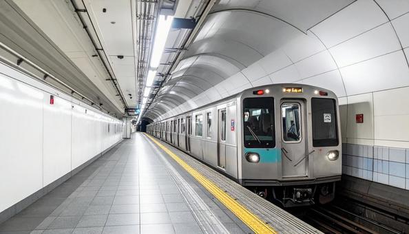 地下鉄の駅 地下鉄の駅の写真