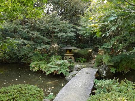 池田山公園の池の石橋 池田山公園の池の石橋 池田山公園,石橋,池の写真素材