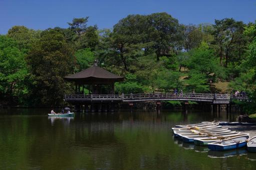 浮見堂　鷺池　奈良公園 浮見堂,鷺池,奈良公園の写真素材