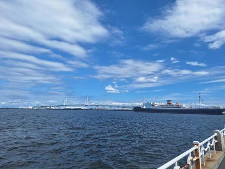 空と船 空と船 交通,船,空の写真素材