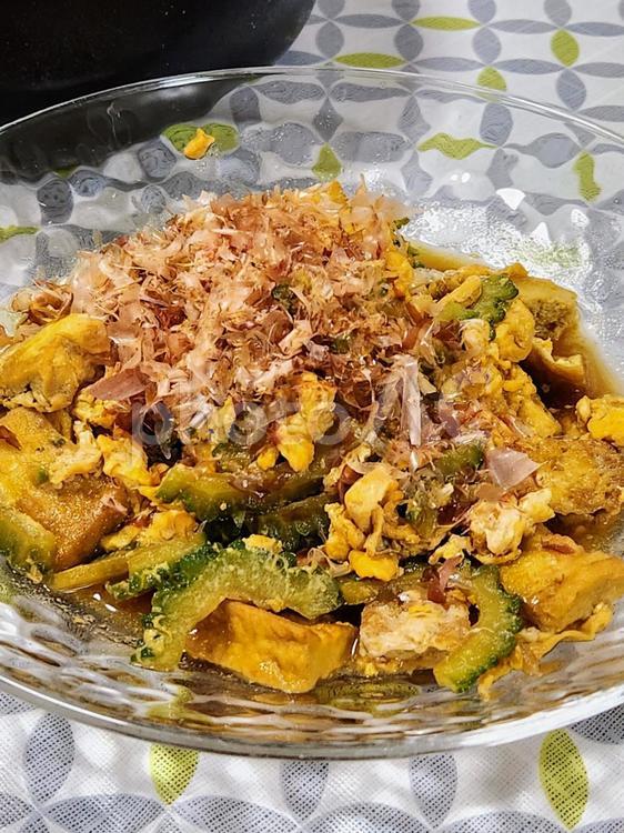 ビーガンゴーヤチャンプルー1 ゴーヤチャンプルー,ゴーヤ,夏野菜の写真素材