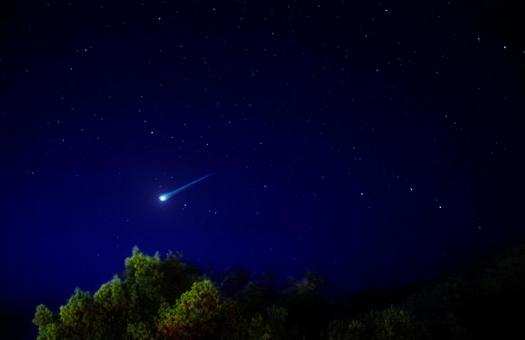 星空・レモン彗星(誇張)20251023 星空,彗星,レモン彗星の写真素材