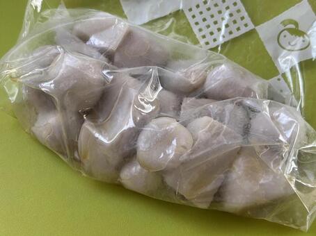 冷蔵庫で寝かすと完成 里芋,さといも,小芋の写真素材