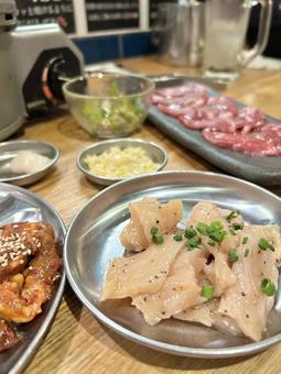 ホルモン焼肉 ホルモン焼肉 焼肉,ミノ,ハラミの写真素材