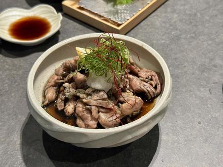 ポン酢香る絶品炙りせせり ポン酢香る絶品炙りせせり せせり,焼き鳥,鶏首肉の写真素材