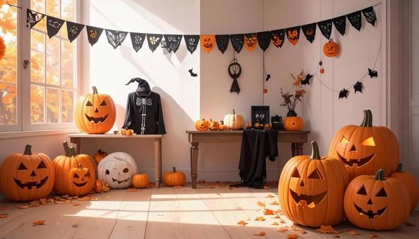 ハロウィンの室内飾り デコレーション ハロウィンの室内飾り デコレーションの写真