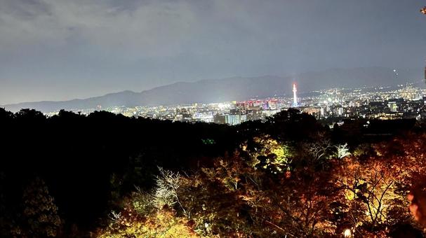 清水寺の紅葉ライトアップ7 清水寺の紅葉ライトアップ7の写真