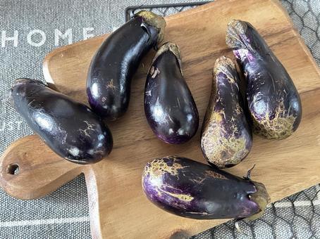 オシャレ傷茄子 茄子,傷,ポリフェノールの写真素材