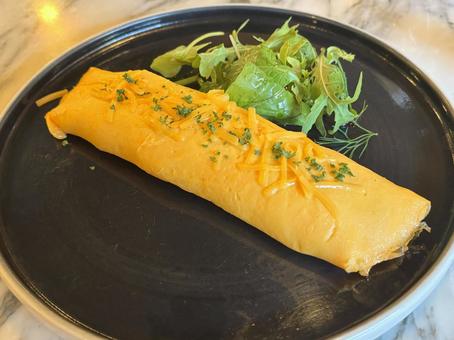 モーニング_チーズオムレツ_3 モーニング_チーズオムレツ_3 朝食,カフェ,チーズオムレツの写真素材