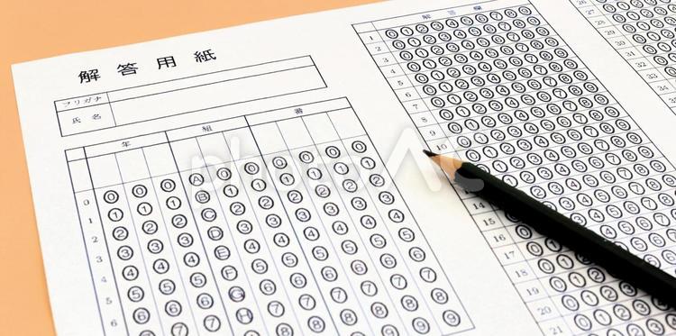 教育イメージ　解答用紙　マークシート 教育,解答用紙,マークシートの写真素材