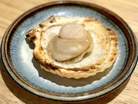 ホタテ焼き ホタテ焼き,帆立,ホタテの写真素材