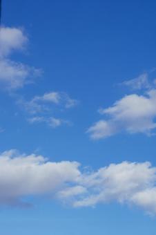 青空と白い雲 青空と白い雲の写真