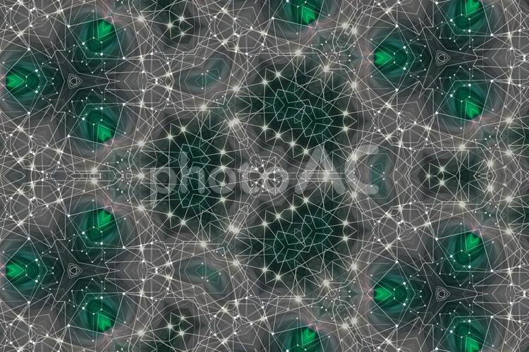 幻想的背景素材　幾何学タイルの世界 背景素材,壁紙,背景画像の写真素材