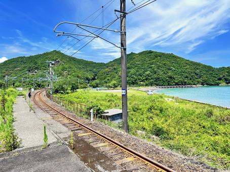 那智勝浦町 無人駅 那智勝浦町 無人駅 那智勝浦町,湯川駅の風景,無人駅の写真素材