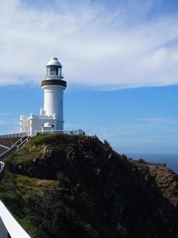 バイロンベイ ライトハウス オーストラリア,バイロンベイ,ライトハウスの写真素材