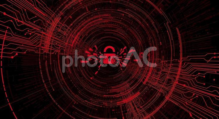 サイバーセキュリティの脆弱性と漏洩の概念 ハッキング,サイバー,情報漏洩の写真素材