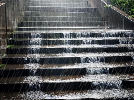 大雨の階段_AS000014 大雨の階段_AS000014の写真