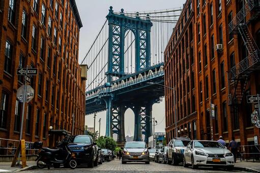 Manhattan Bridge (Brooklyn, USA) 11, JPG Manhattan Bridge (Brooklyn, USA) 11, american cityscape, urban landscape, the americas, JPG