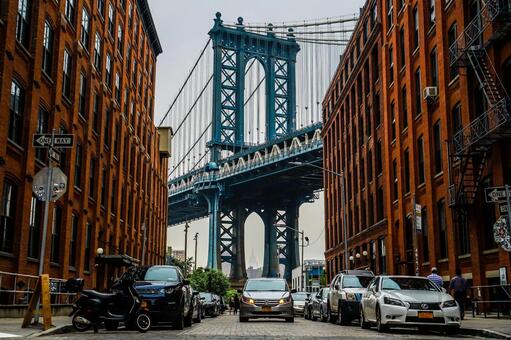 Manhattan Bridge (Brooklyn, USA) 11, american cityscape, urban landscape, the americas, JPG