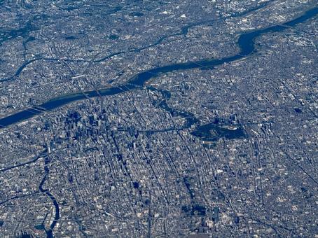 大阪中心部 空撮 大阪中心部 空撮の写真