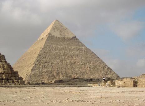 カフラー王のピラミッド　エジプト・ギザ カフラー王のピラミッド,ピラミッド,カフラー王の写真素材